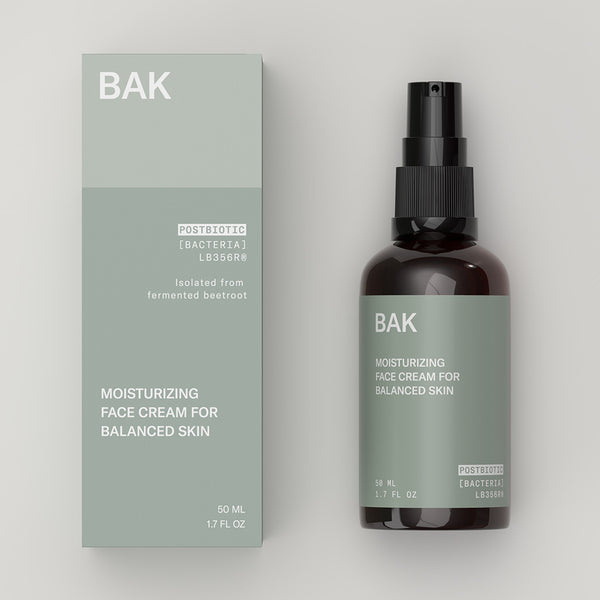 Bak Skincare Postbiotic Moisturizing Face Cream for Balanced Skin - 50ml