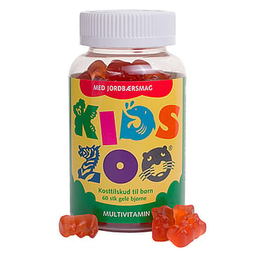 Kids Zoo® Multivitamin m. jordbærsmag